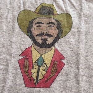 Post Malone Cowboy T Shirt size small
